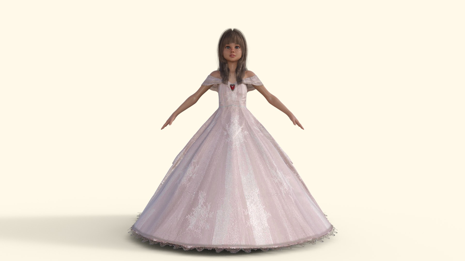 Princess Girl Rigged 3D Model - TurboSquid 2230644