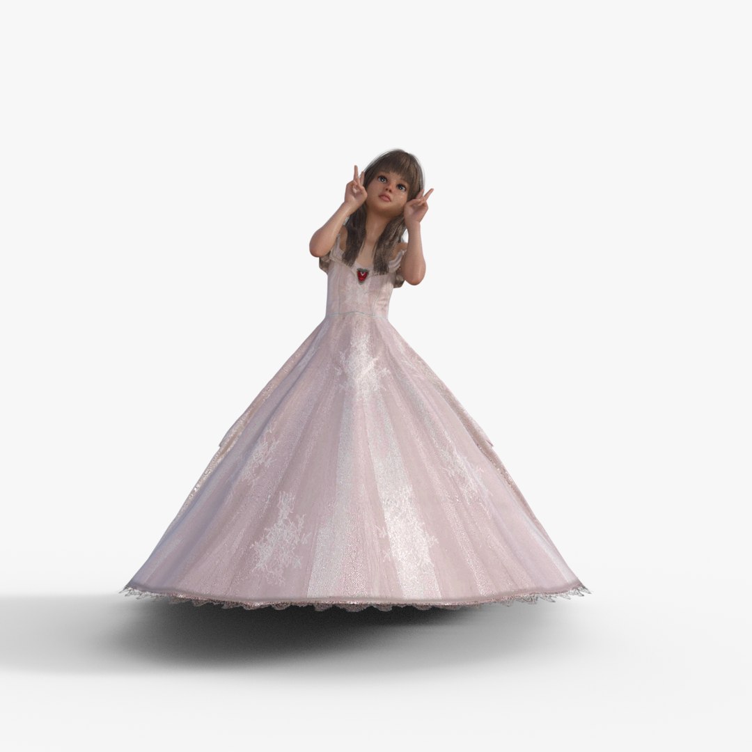 Princess Girl Rigged 3D Model - TurboSquid 2230644
