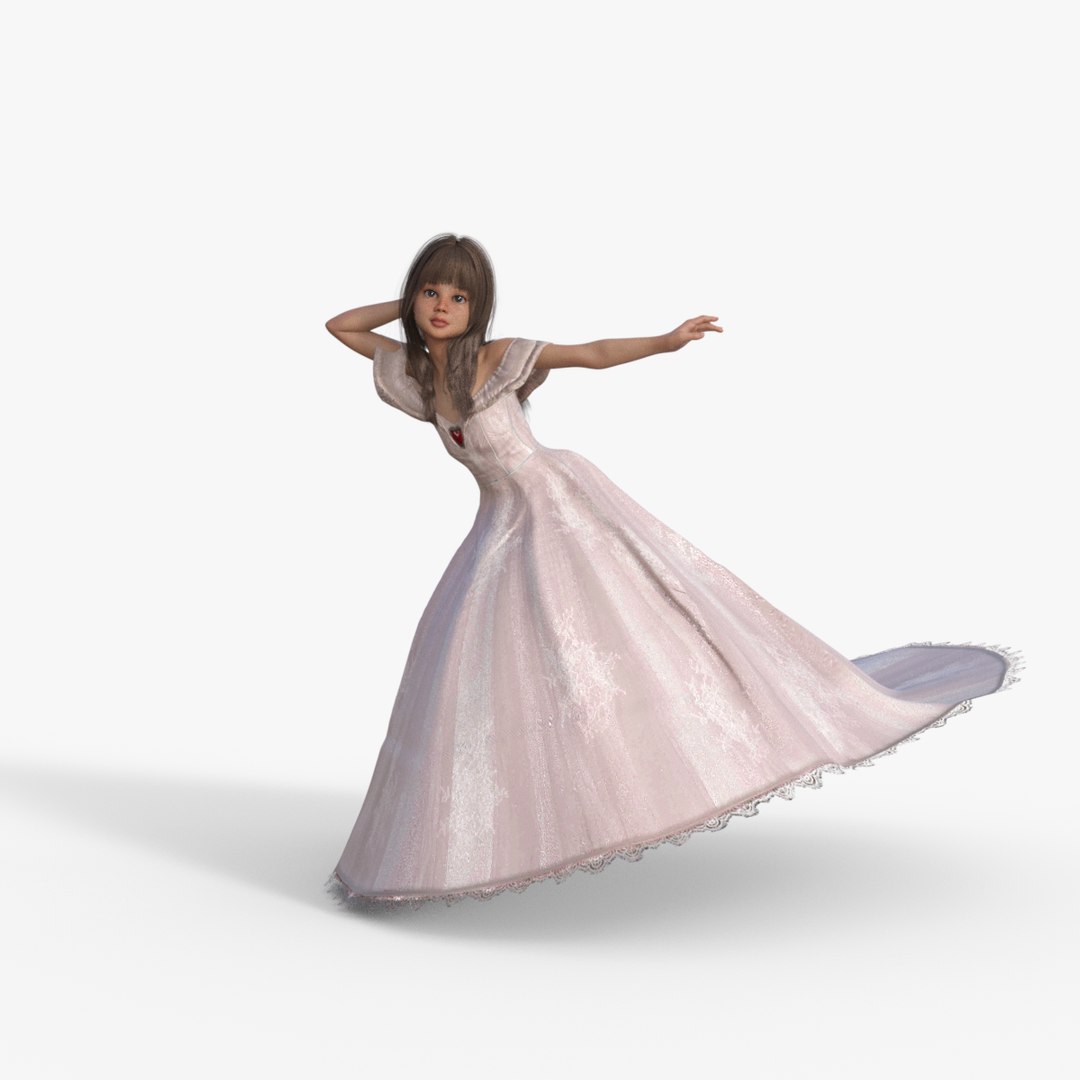 Princess Girl Rigged 3D Model - TurboSquid 2230644