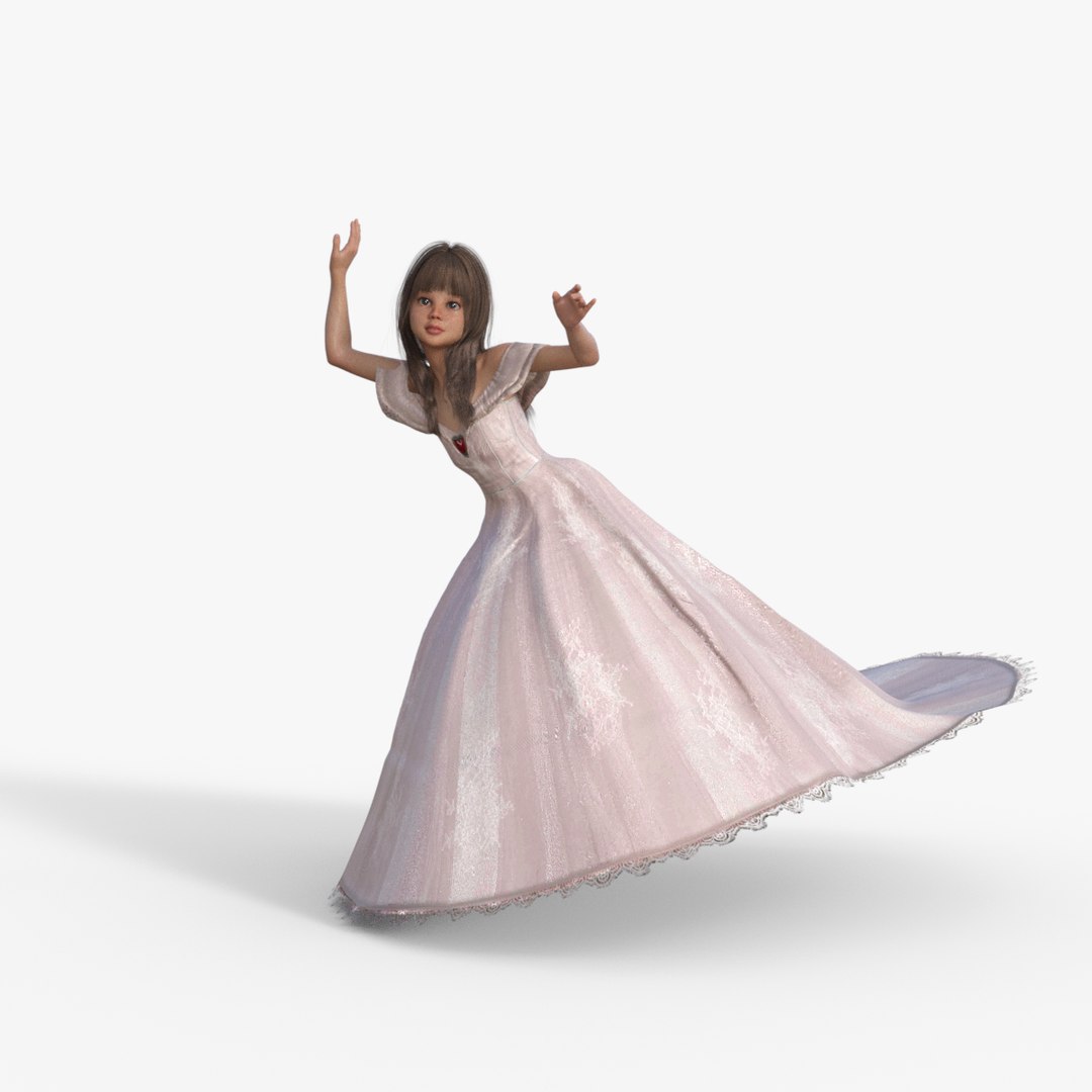 Princess Girl Rigged 3D Model - TurboSquid 2230644
