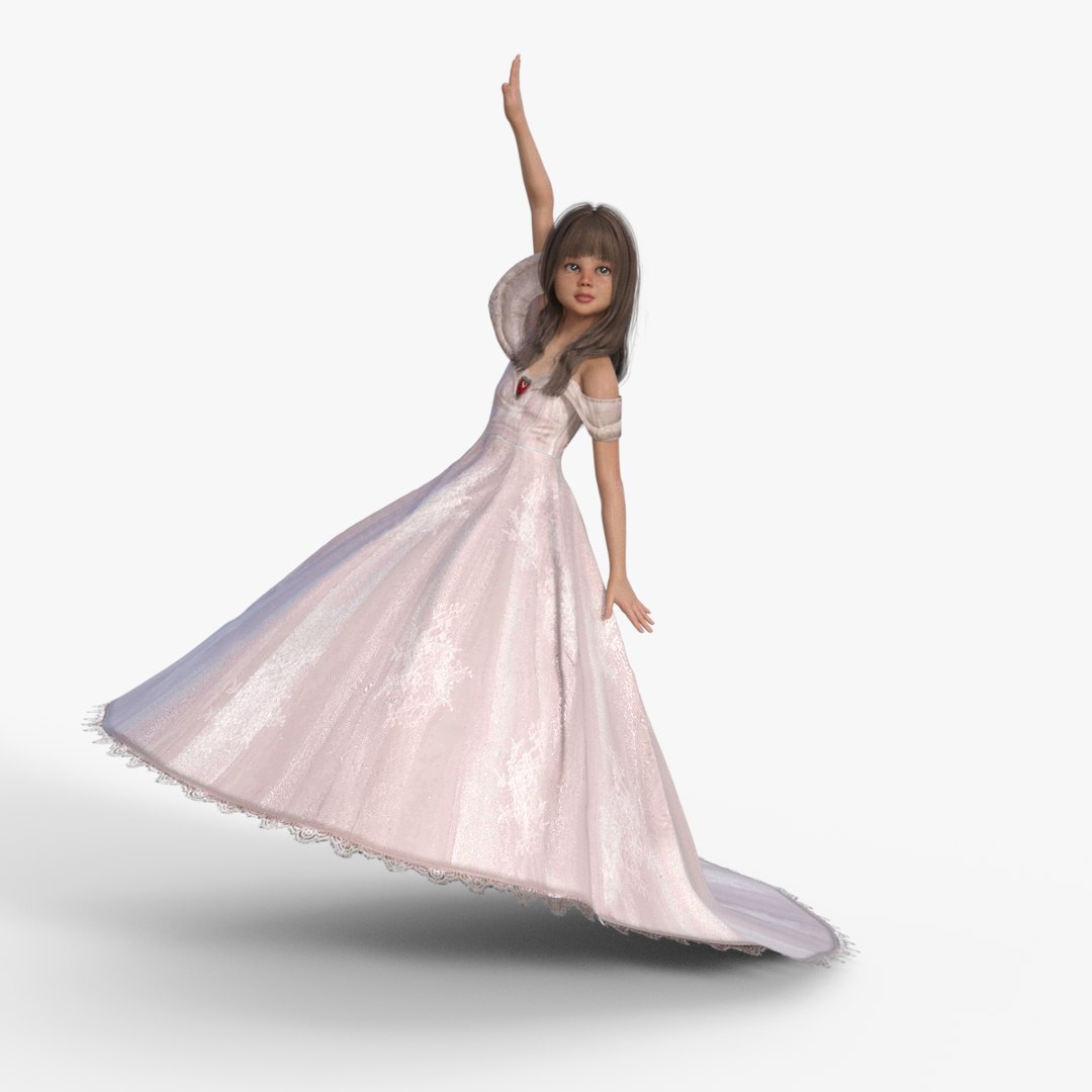 Princess Girl Rigged 3D Model - TurboSquid 2230644