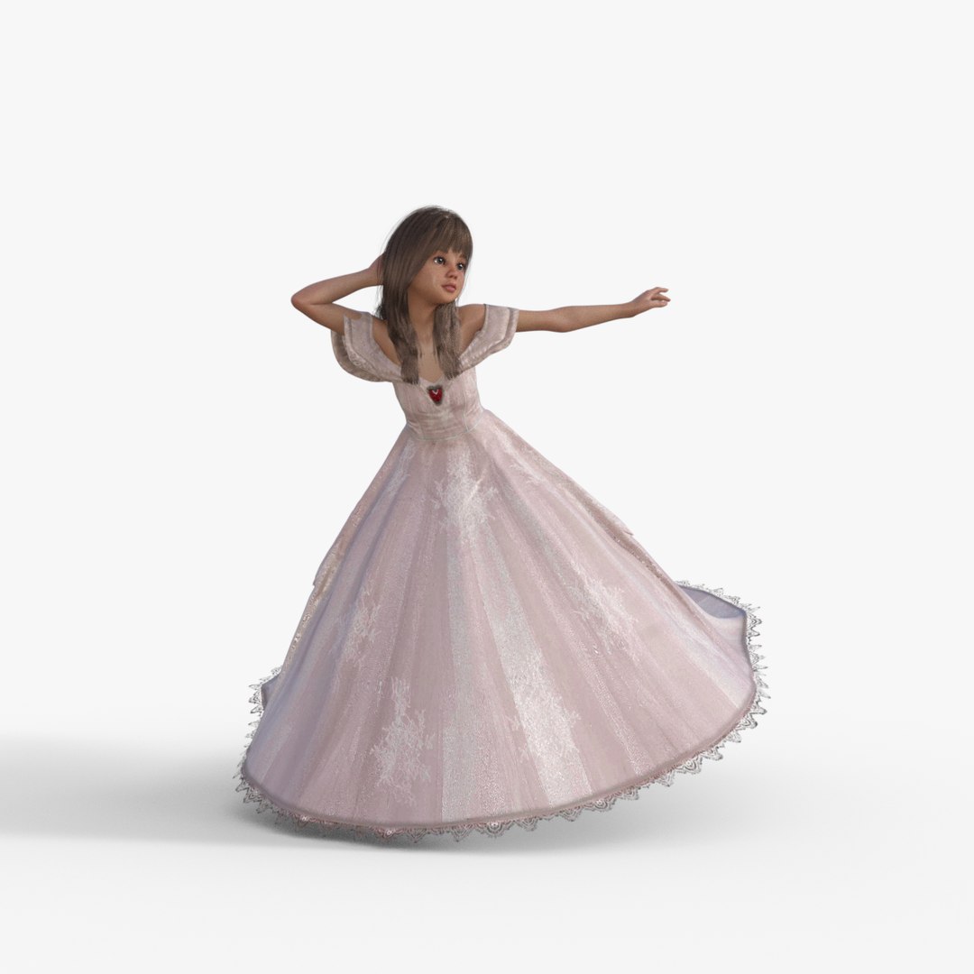 Princess Girl Rigged 3D Model - TurboSquid 2230644