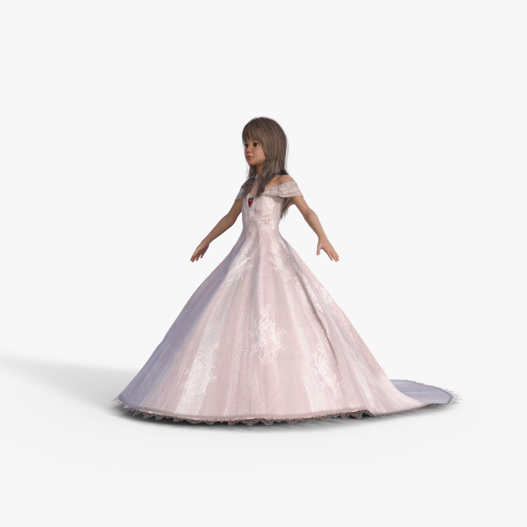 Princess Girl Rigged 3D Model - TurboSquid 2230644