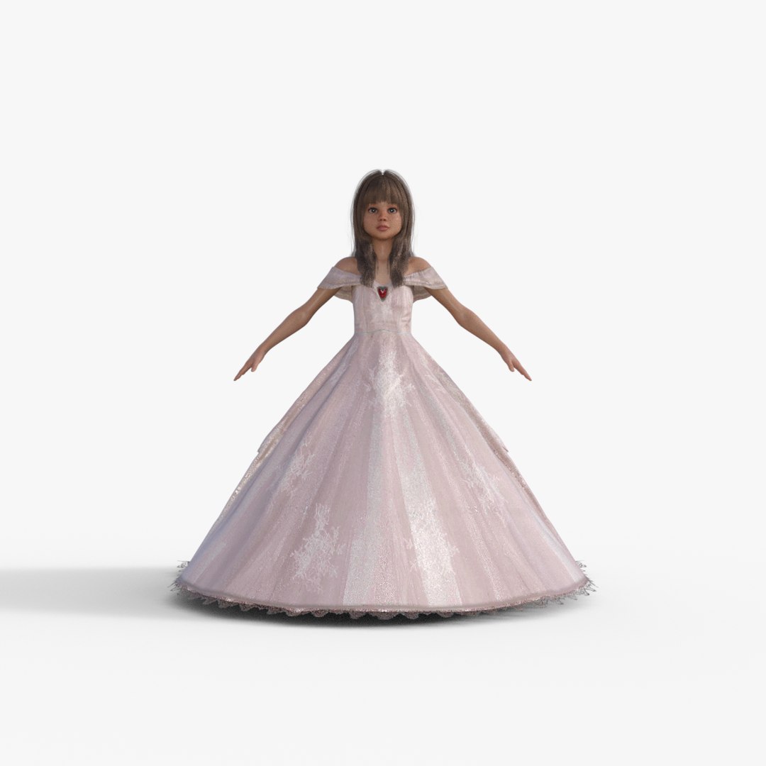 Princess Girl Rigged 3D Model - TurboSquid 2230644