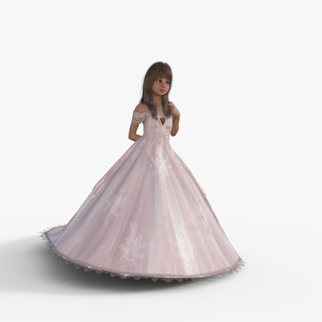 Princess Girl Rigged 3D Model - TurboSquid 2230644