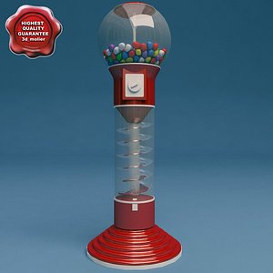 3d gumball machine model