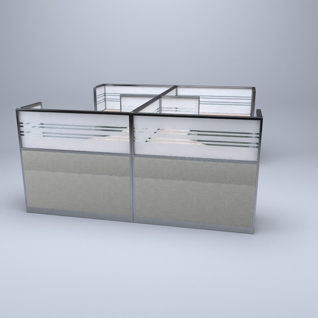 3D Model Cubicle Office - TurboSquid 1545293