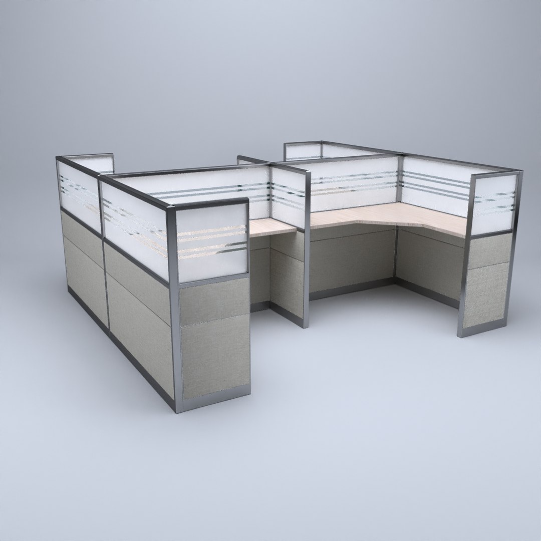 3D Model Cubicle Office - TurboSquid 1545293