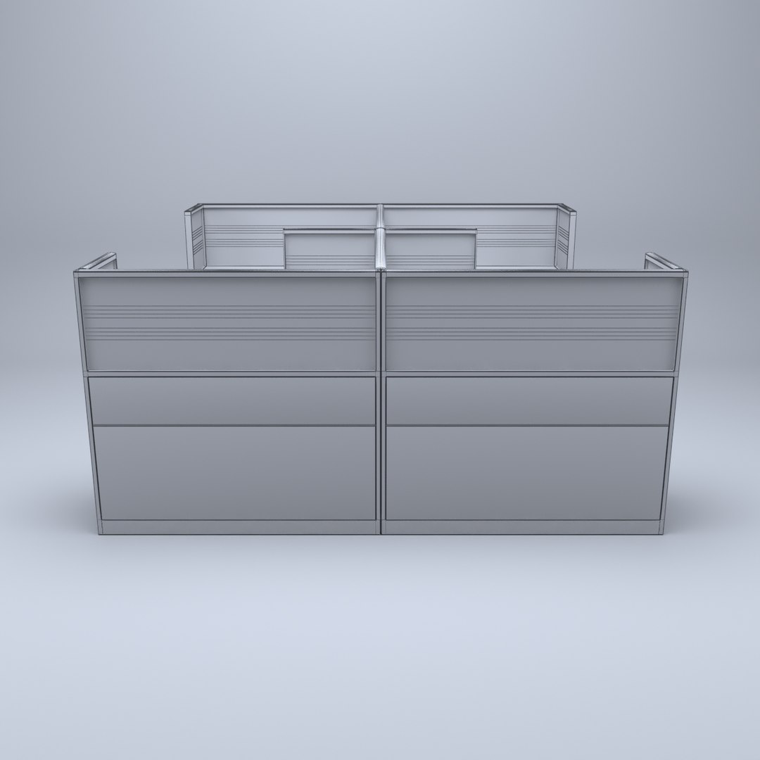 3D Model Cubicle Office - TurboSquid 1545293