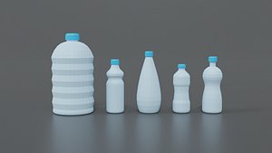 3D water bottles
