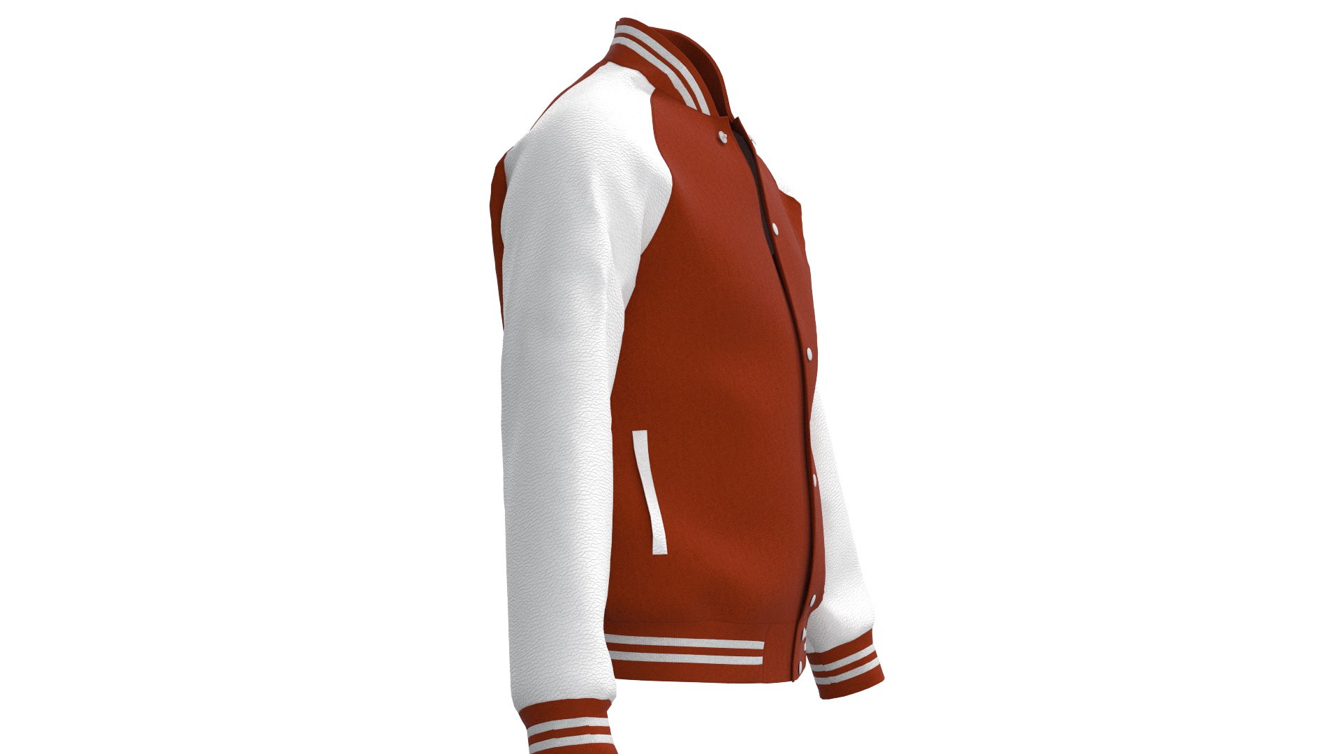 3D Male Raglan Varsity Jacket - TurboSquid 2198439