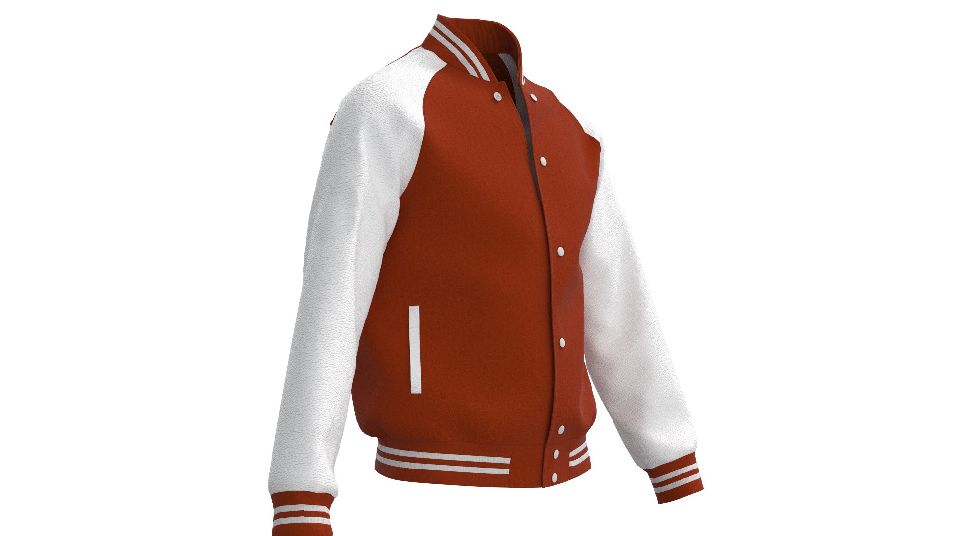 3D Male Raglan Varsity Jacket - TurboSquid 2198439