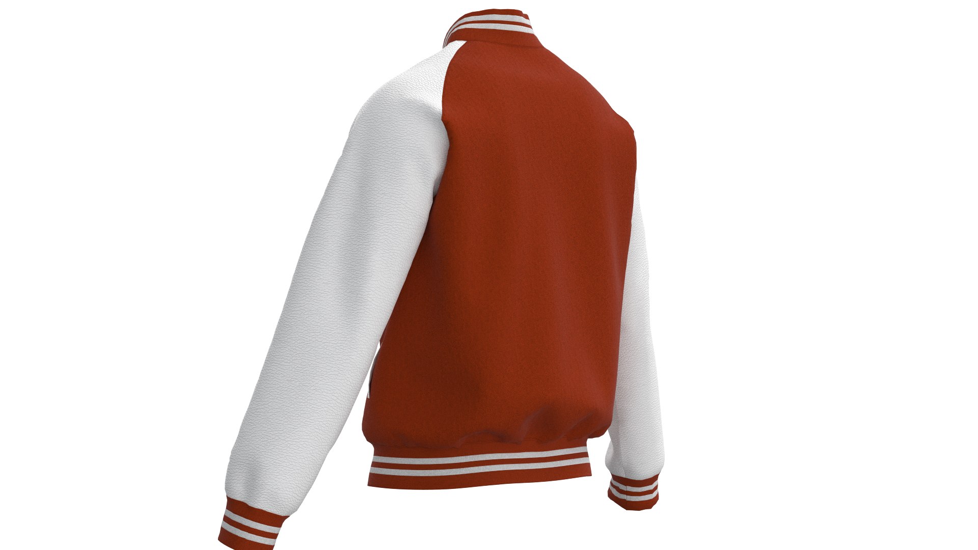 3D Male Raglan Varsity Jacket - TurboSquid 2198439