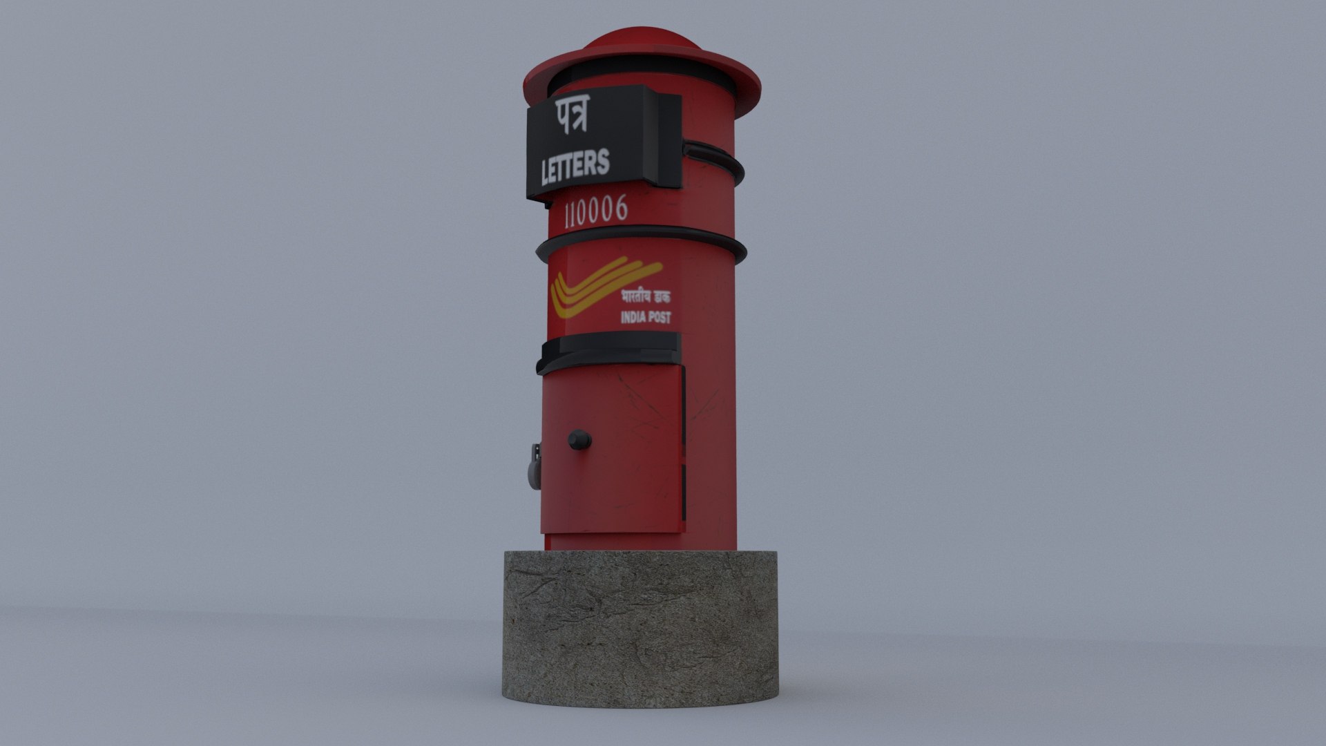 Post Box 3D - TurboSquid 1817180