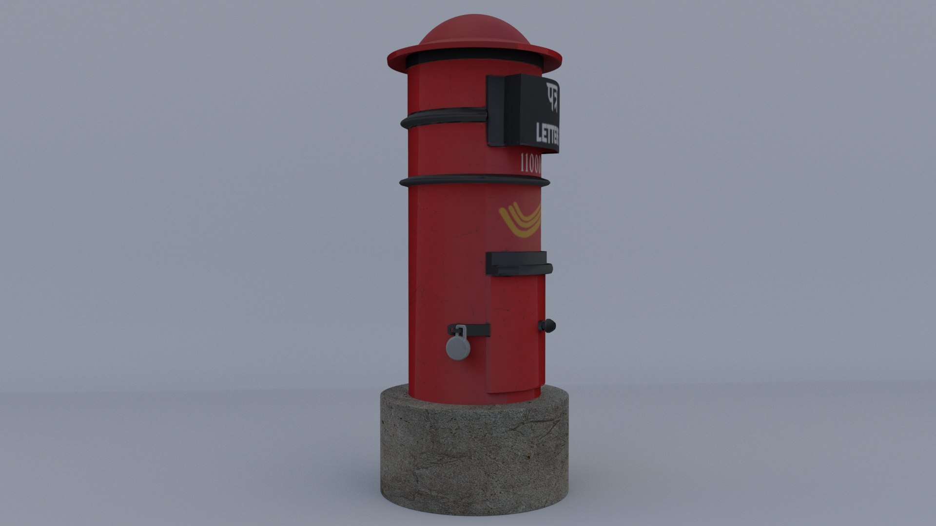 Post Box 3D - TurboSquid 1817180
