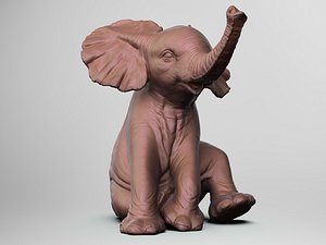baby elephant printing 3D