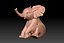 Bebé elefante para impresión 3D