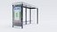 German Berlin Modern Bus Stop Shelter