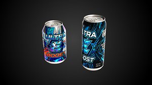 3D Soda Can Energy Drink model