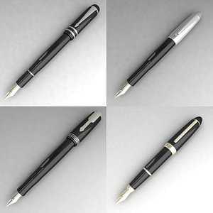 pen ink 3d model