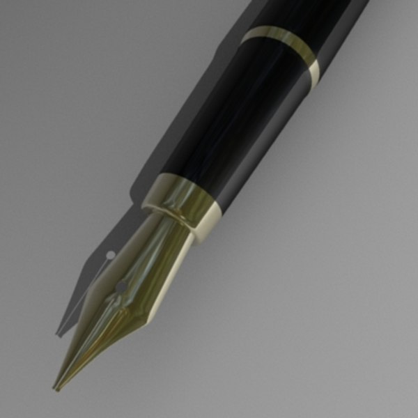 pen ink 3d model