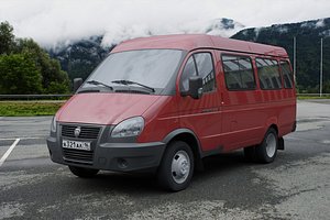 3D model GAZ-3221 Gazelle Business 2010 bus