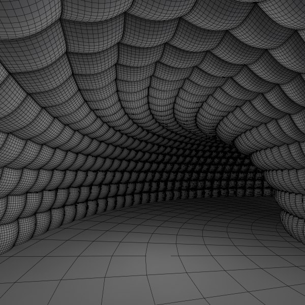 3d tunnel interior model