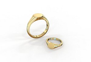 Signet ring 3D model