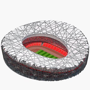 3D model Beijing national stadium