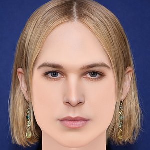 3D Tommy Dorfman Head - No Hair - Low poly head for game model