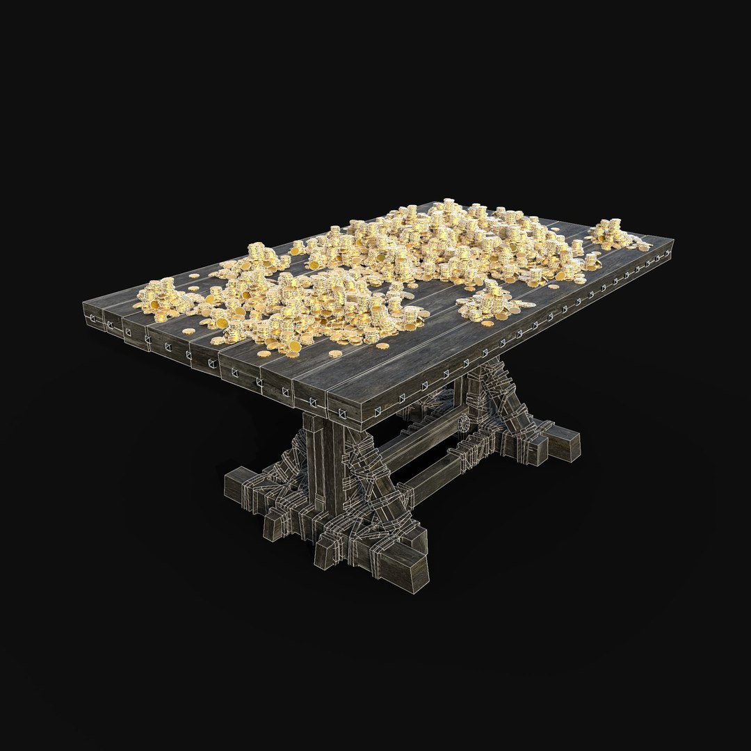 3D GOLD COINS TREASURE PILE MOUND TABLE QUEST LOOT PIRATE MEDIEVAL https://p.turbosquid.com/ts-thumb/t6/Tk2Y3Q/2P/table_render6/jpg/1648136379/1920x1080/fit_q87/491384981cba2bfa90cc3b763d935cb089d23fdf/table_render6.jpg