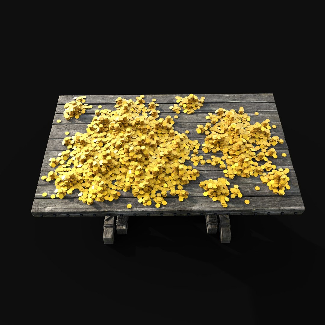 3D GOLD COINS TREASURE PILE MOUND TABLE QUEST LOOT PIRATE MEDIEVAL https://p.turbosquid.com/ts-thumb/t6/Tk2Y3Q/PE/table_render5/jpg/1648136379/1920x1080/fit_q87/ee6f662e3d0997377f51b9b9f2a542848125e15a/table_render5.jpg