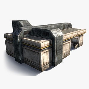 sci-fi building 3ds