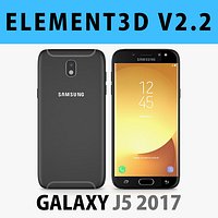 E3D - Samsung Galaxy J5 Official 2017 Black 3D model