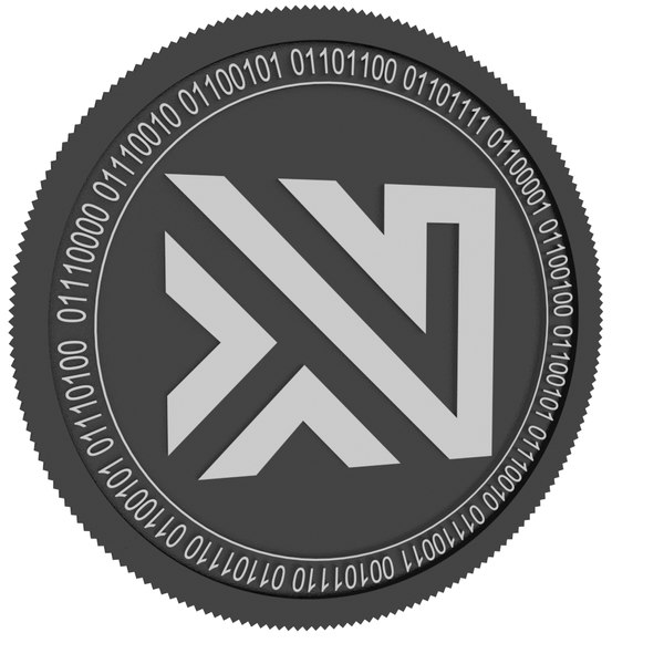 3D model xenon black coin