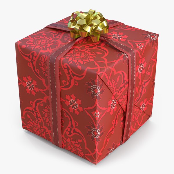 c4d giftbox 2 red