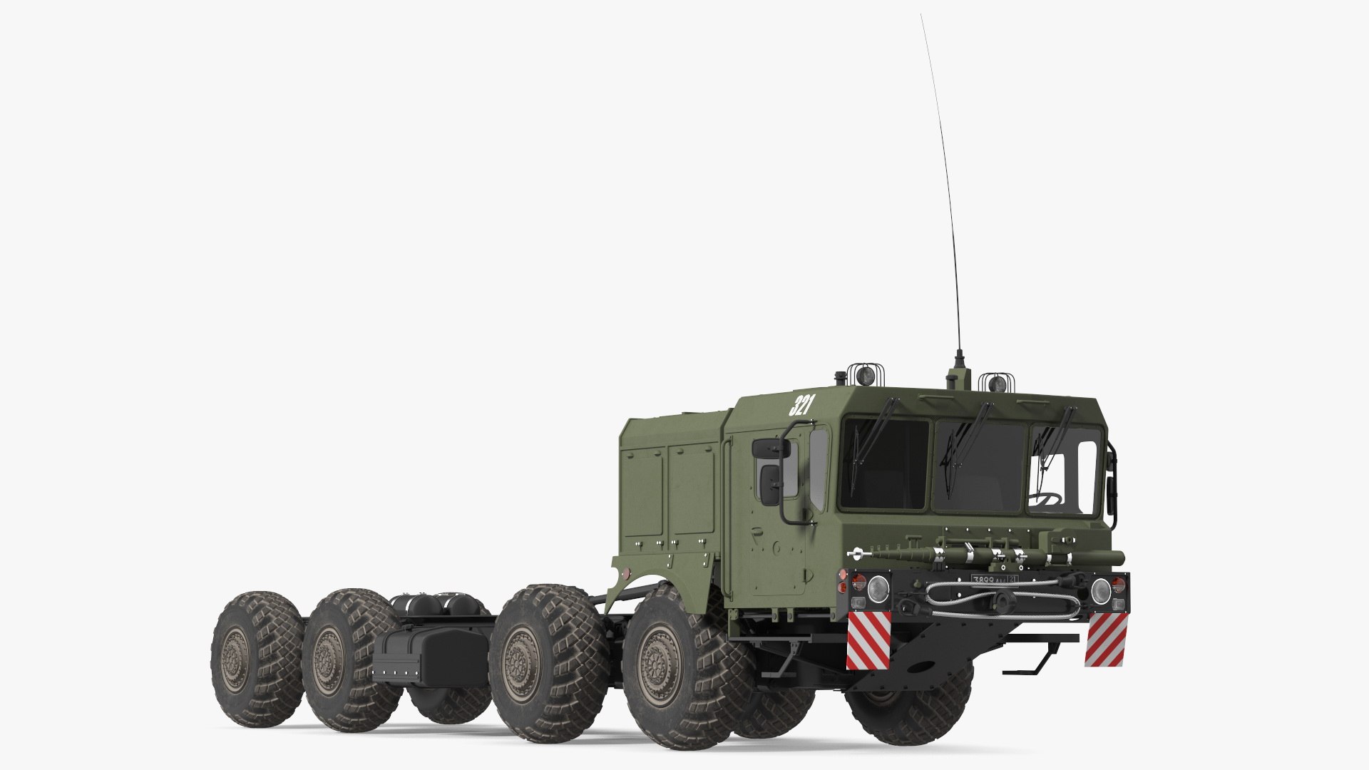 MZKT-7930 Astrolog Army 8x8 Transporter Rigged 3D model preview