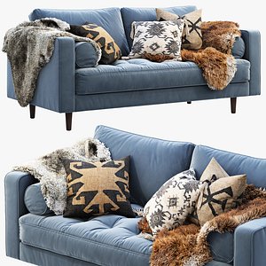 article sven loveseat sofa 3D model