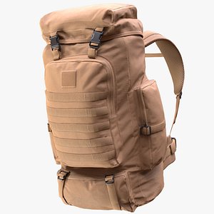 Man and Woman in Tactical Hiking Backpack 75 3D