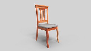 3D Chair Wooden N10