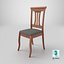3D Chair Wooden N10