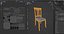 3D Chair Wooden N10
