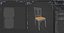 3D Chair Wooden N10
