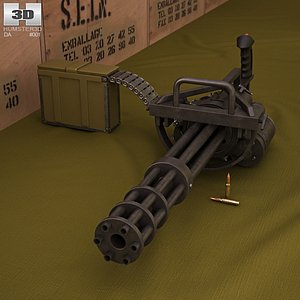 3D minigun m134 m