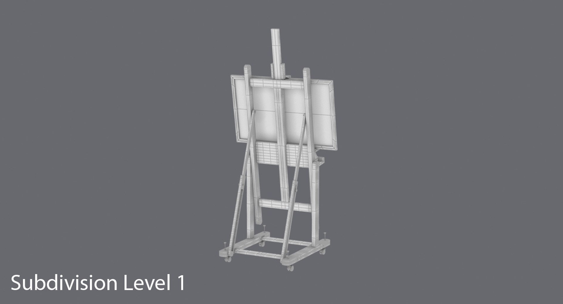 3d model artist easel