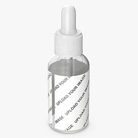 Cosmetic Bottle with a Dropper 50 ml Mockup