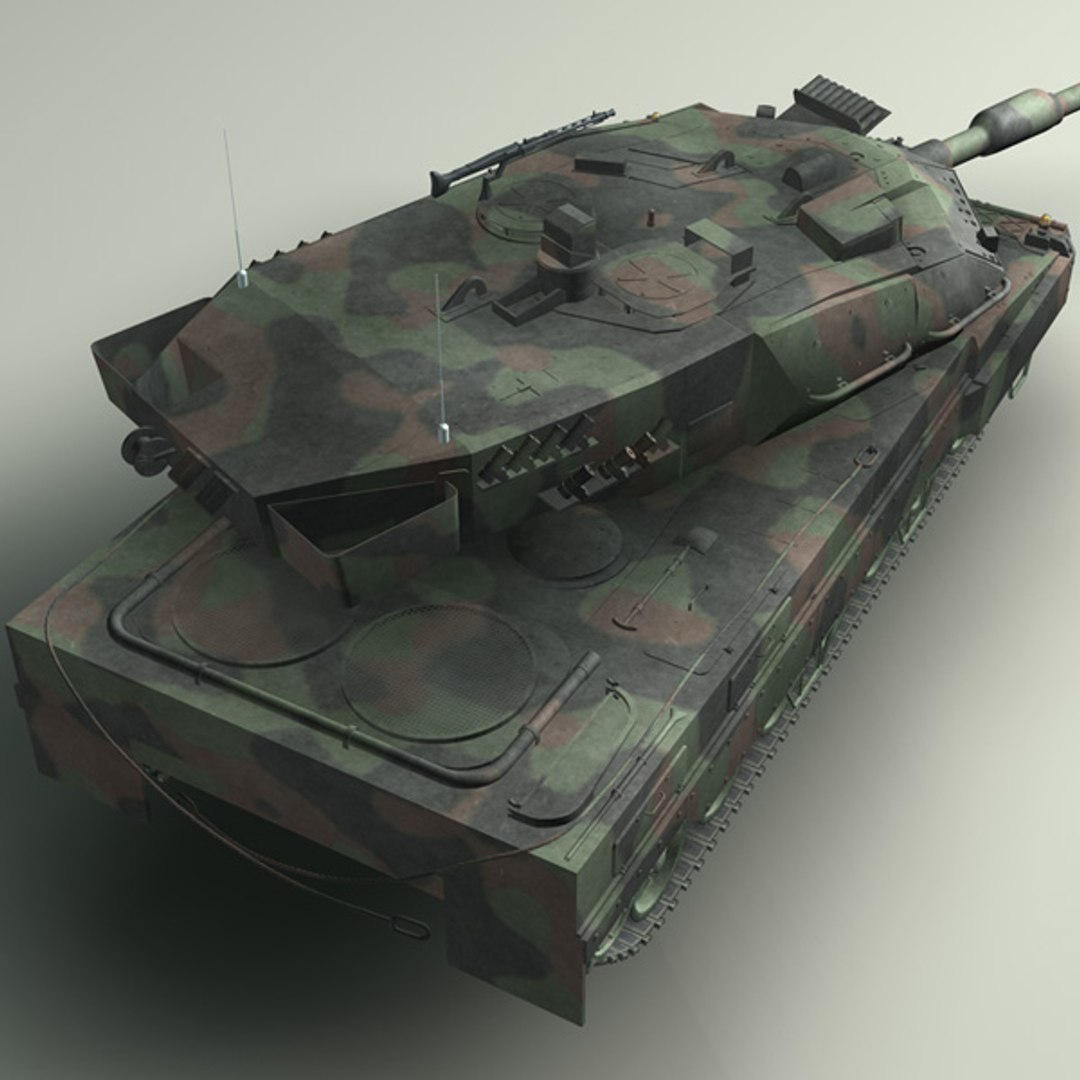 Battle Tank Leopard2a6 3d Obj