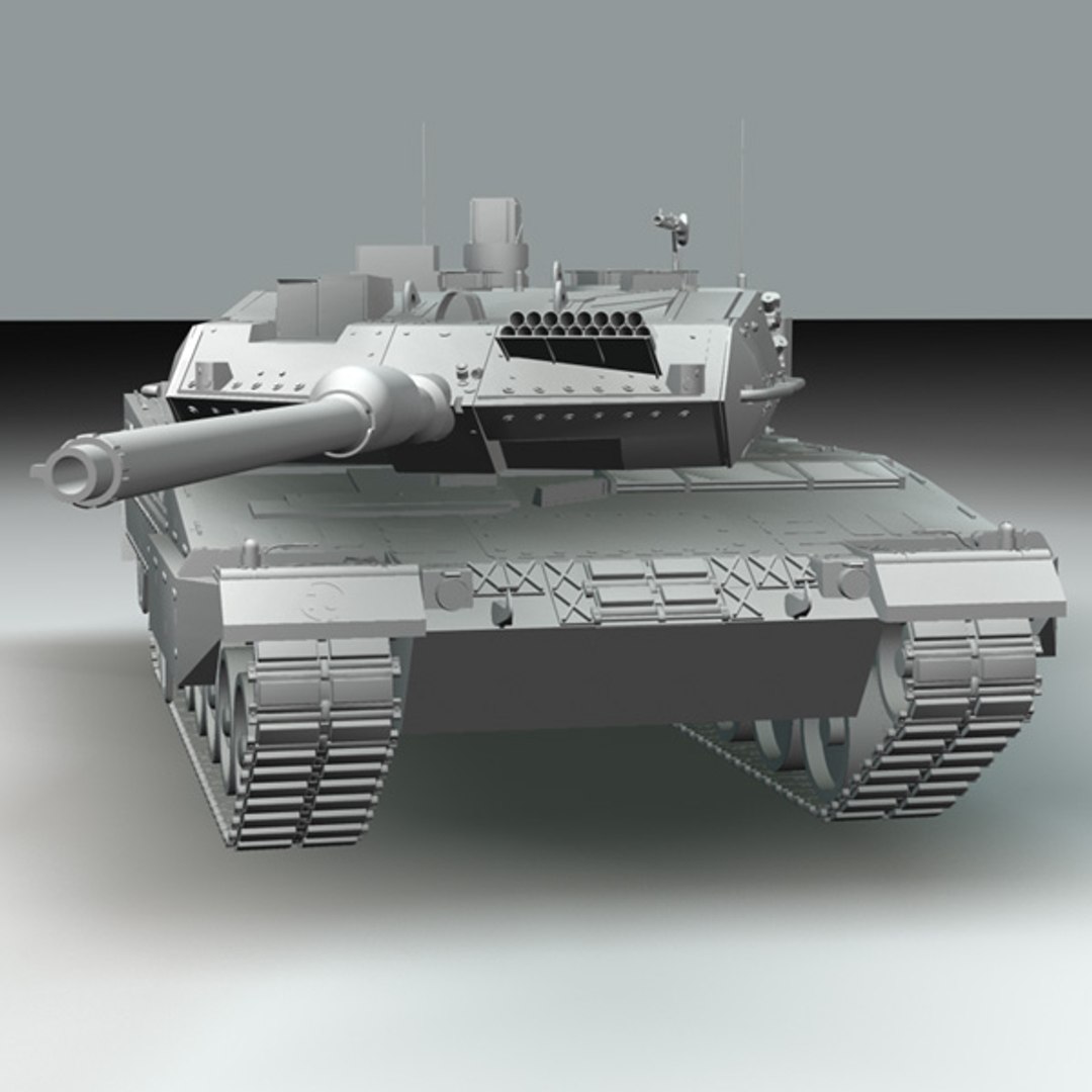 Battle Tank Leopard2a6 3d Obj