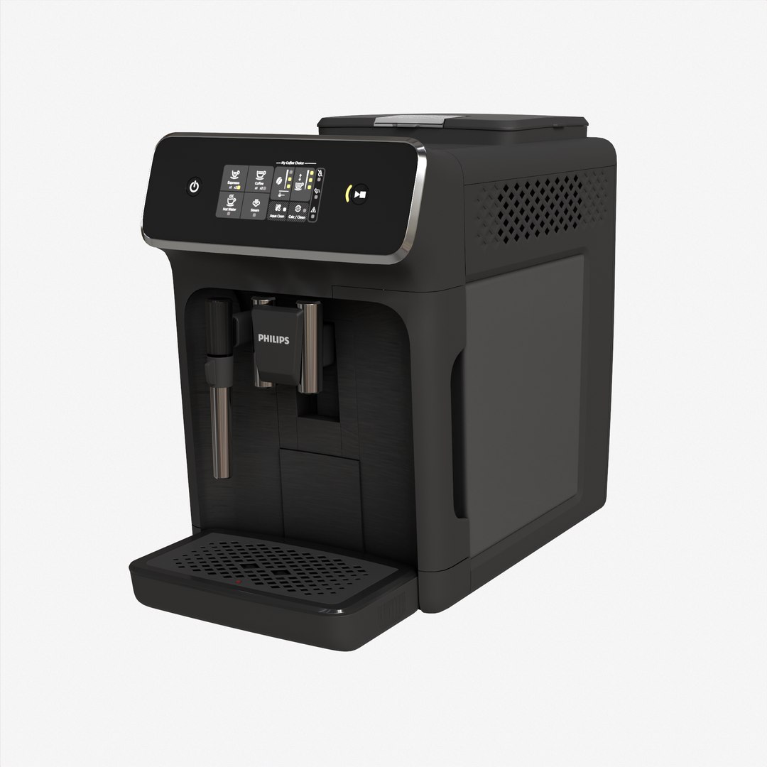 3D Philips Fully Automatic Espresso Machine Series 2000 Low-poly 3D ...
