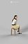 Asian Woman Business In A Skirt Sitting Listening Passion Elegant